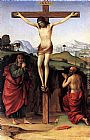 Francesco Francia Crucifixion with Sts John and Jerome painting